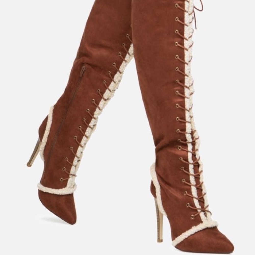 shoedazzle Paleta Cognac Size 10